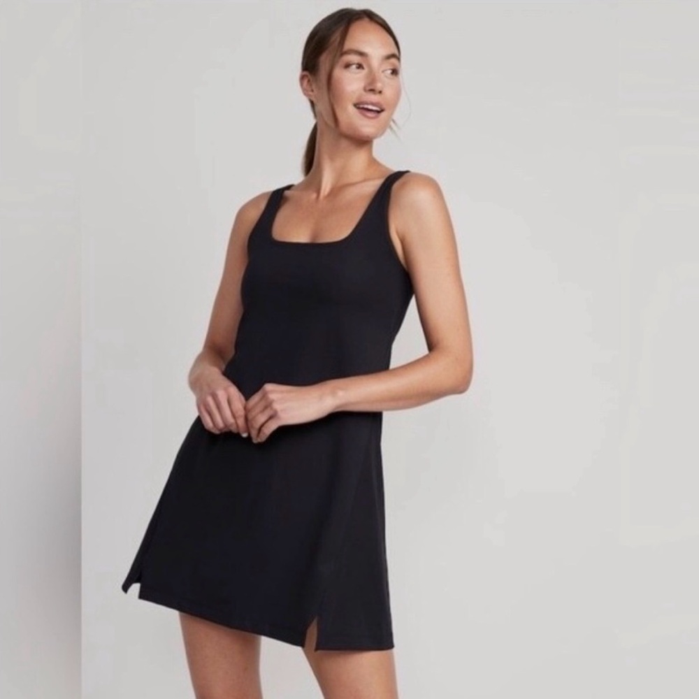 Set of Two Old Navy Active PowerSoft Athleisure Dresses - Navy and Olive - Picture 8 of 8